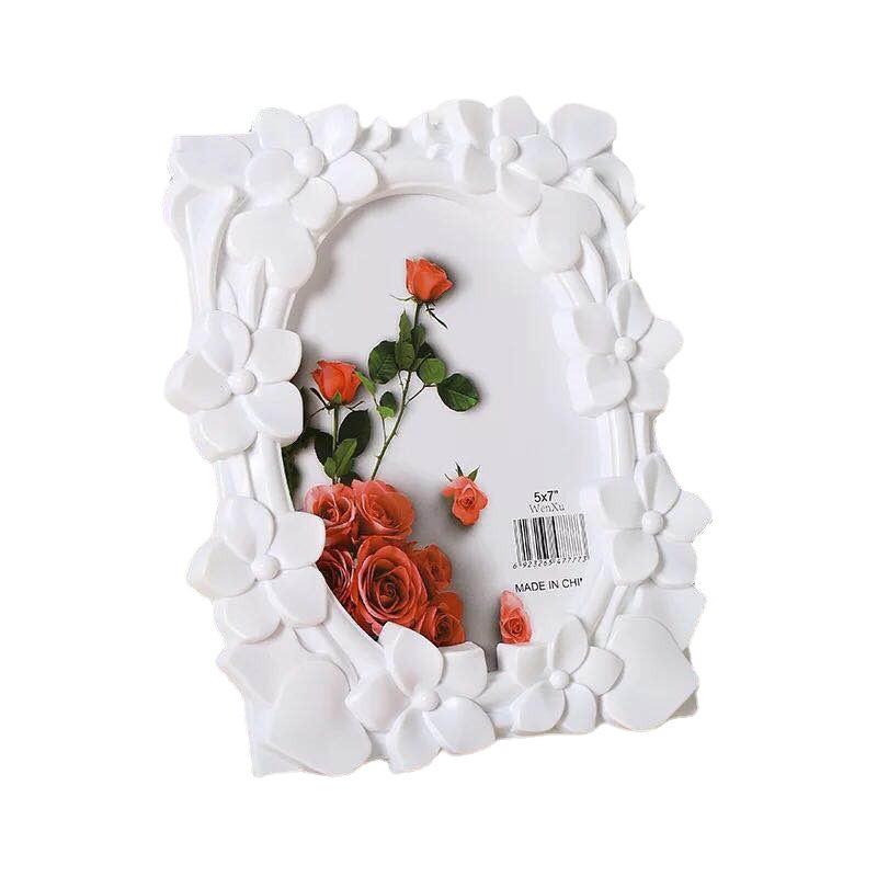 Plastic Photo Frame Picture FrameLarge Lily Flower Decorative Photo Frame Ornament