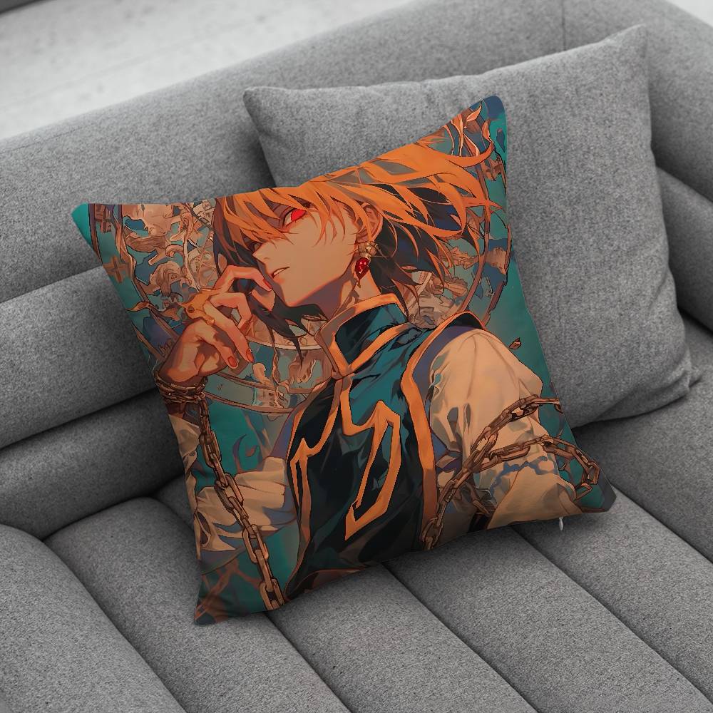 

H-HUNTER Kurapika HUNTER Pillow Case Pillowcase Home Sofa Cushions Car Cushions Pillowcover Office Pillowshell Pillow 16x16Inch