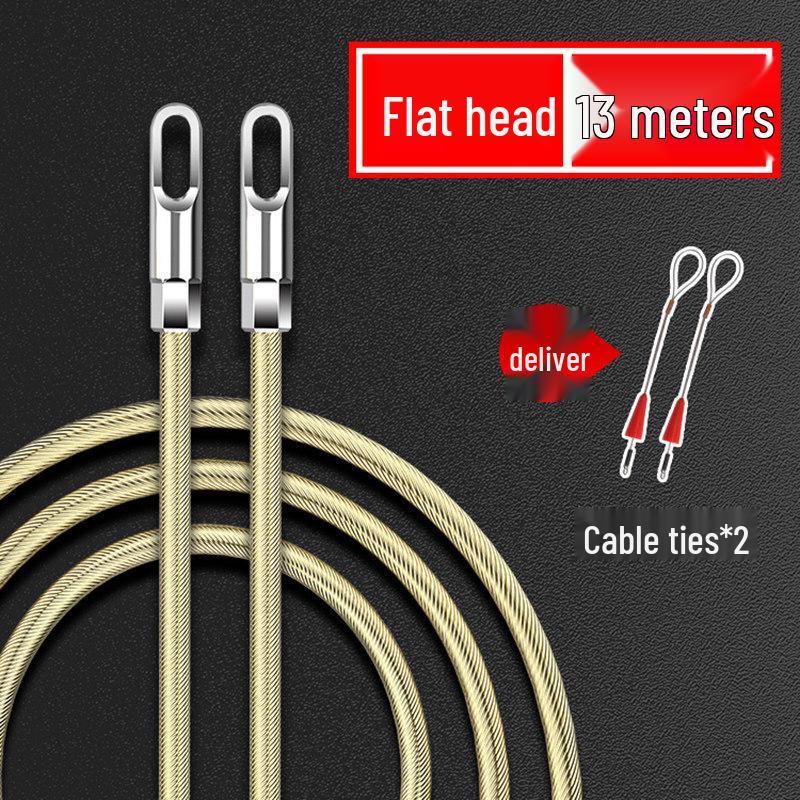 Universal Steel Wire Pipe Threading Tool - Manual Spring Head Electrician Puller