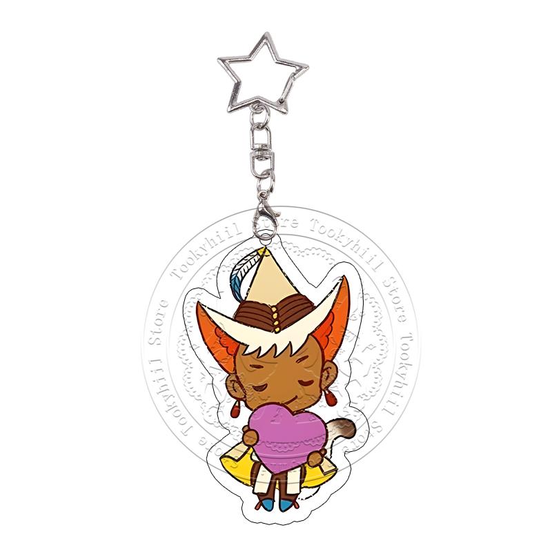 Witch Hat Atelier Acrylic Keychain Orugio Coco Tetia Anime Cartoon Characters Bag Decoraccessories Pendant Keyring Birthday Gift
