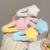 4Pcs Hairpin Plush Star Shape Bang Hair Clamp Kids Warm Autumn Winter Hair Clip Firm Hold No Scratch Hair Accessory