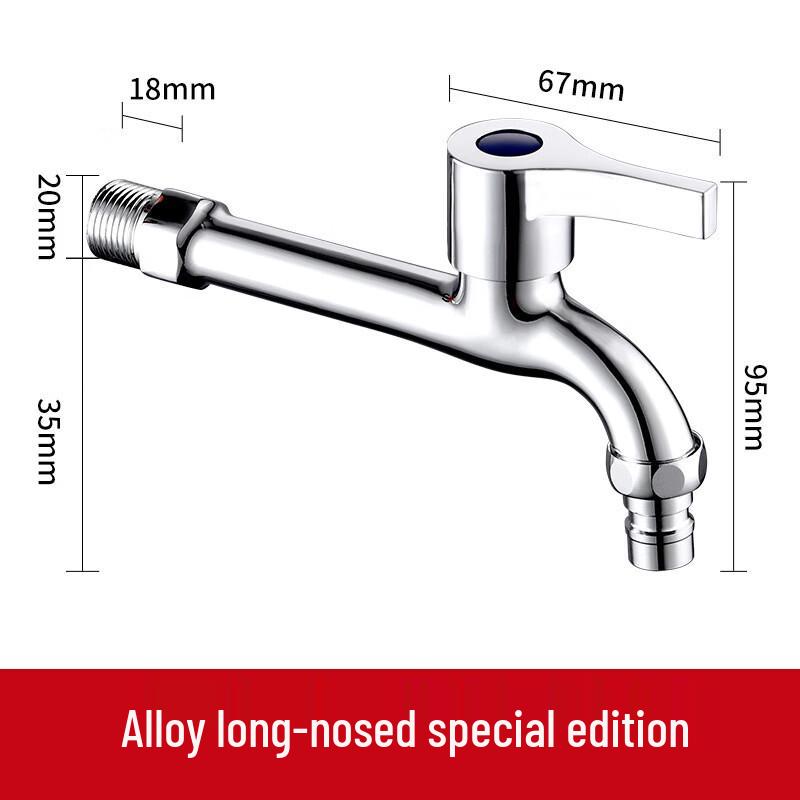 TLXT Extended Brass Washing Machine Faucet (2-Pack)
