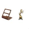 TV Remote Organizer Desktop Storage Box with Horse Statue Art Craft Ornament Collectible Resin