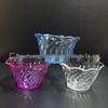 6oz Striped Lace-Shaped Plastic Bowl: Colored Snack, Candy, Fruit, or Small Salad Bowl