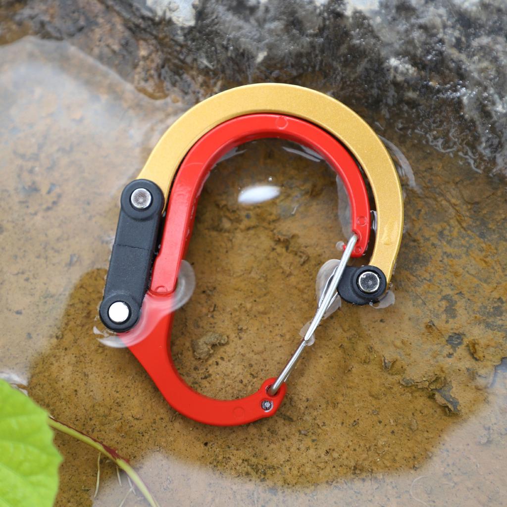 Carabiner Clip and Hook Rotating Hook Strong Clips Climb Hook Clip Backpack Keychain for Camping, Hiking, Outdoor