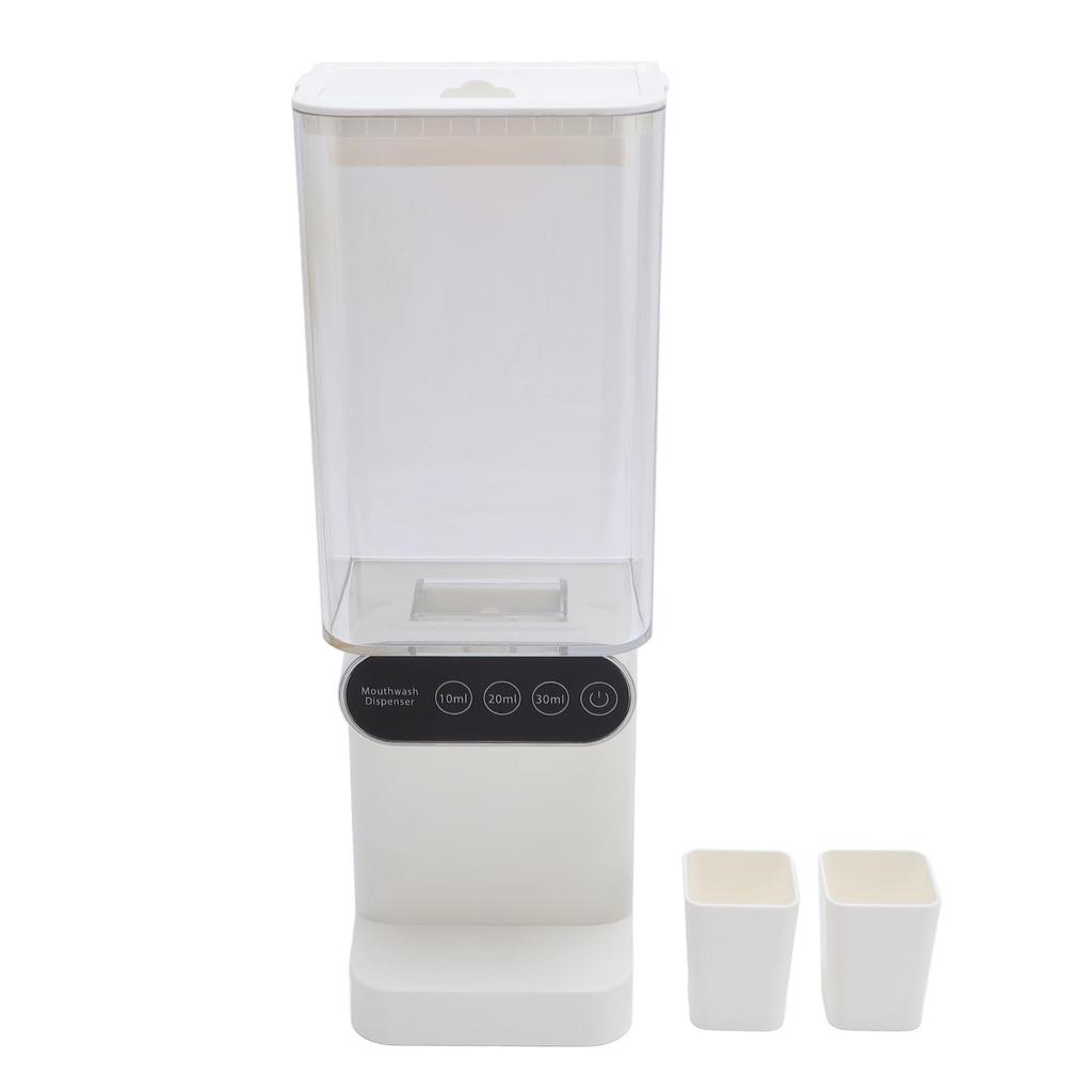 Munsköljdispenser 700 ml Kapacitet 3 Växlar Intelligent Induktion Munsköljdispenser med 2 Magnetiska Koppar för Badrum