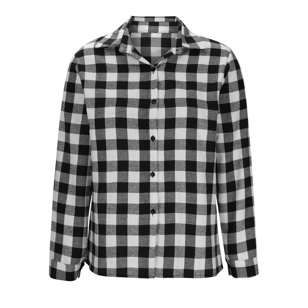 Women's Shirt Long Sleeve Buttons Up Jacke With Pocket