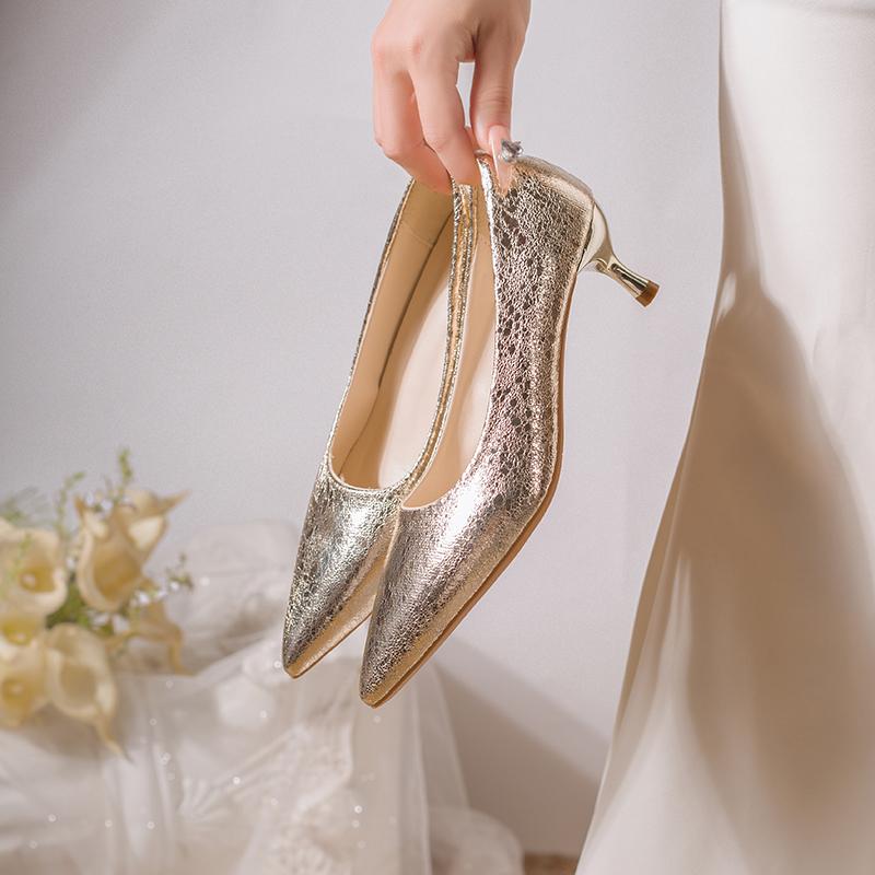 Fashion New Style Luxury Retro High Heels High-quality Women Pumps Large Size Stilettos Fashion Party Shoes Women Heels Wedding Shoes