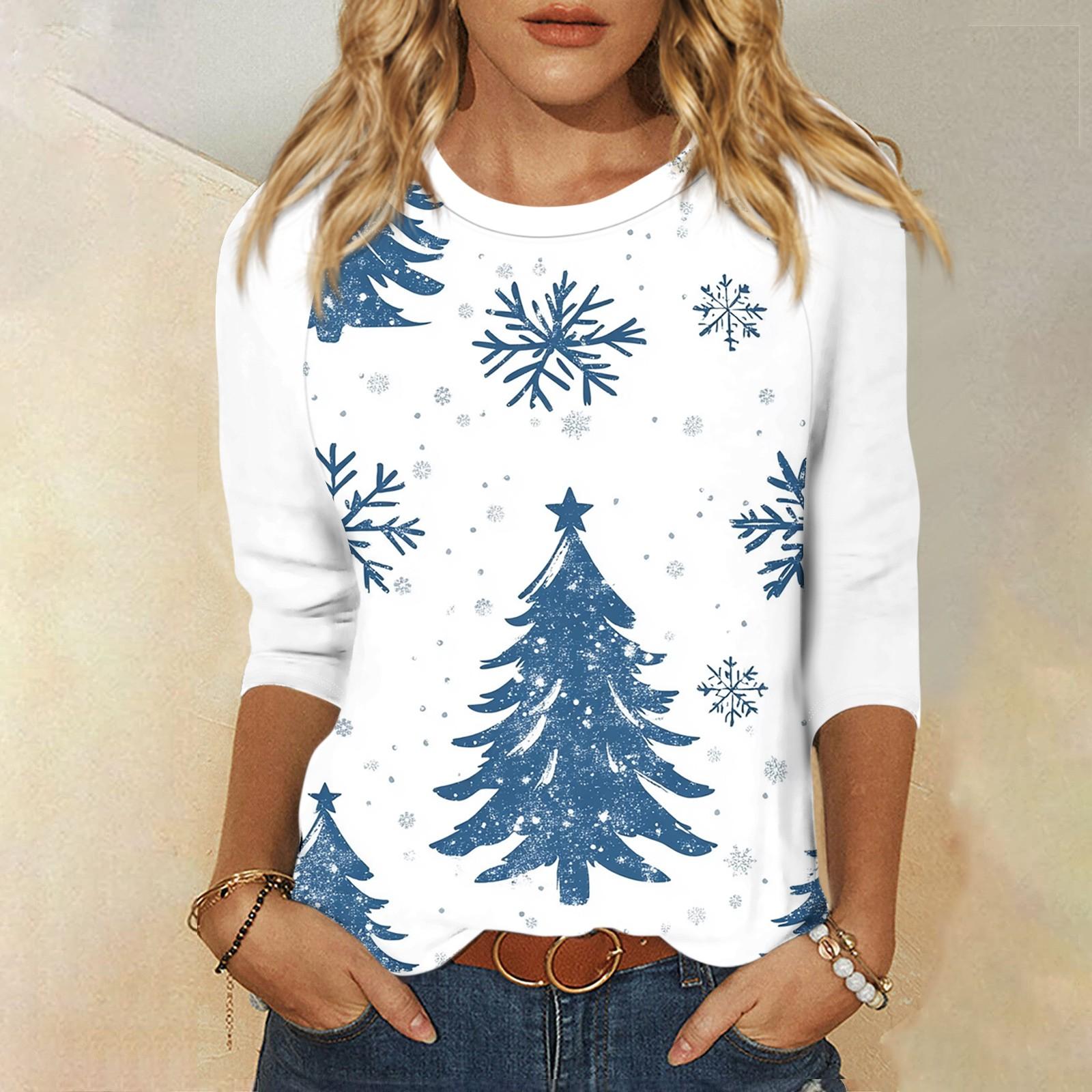 

Женский модный повседневный пуловер с рукавами 3/4 и воротником-стойкой XXL белый