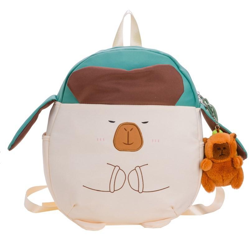 

Backpack Cute Cartoon Capybara Design Large Capacity Childrens Backpack School Bag