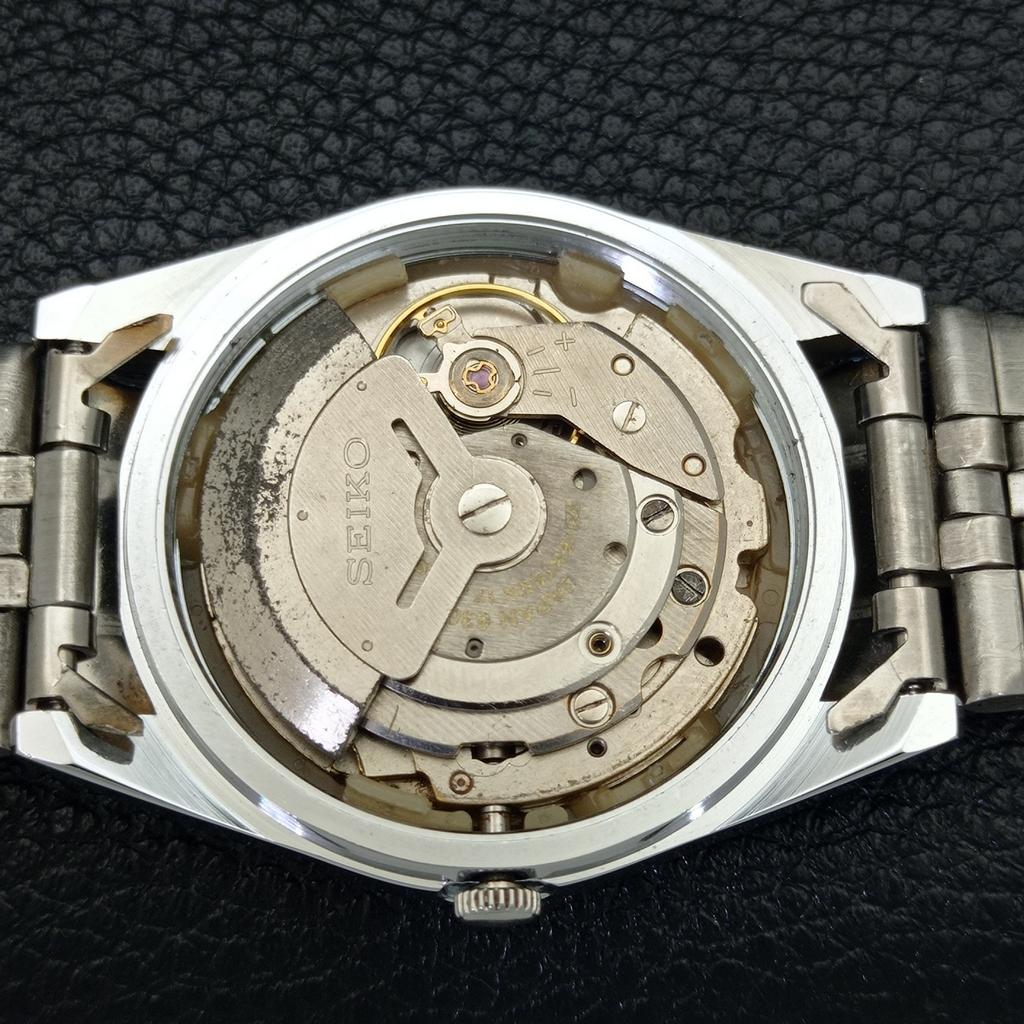 REFURBISHED SEIKO 5 AUTOMATIC MENS WATCH JAPAN MADE WHITE DIAL CUSTOM A440032-2 QV90-a440032