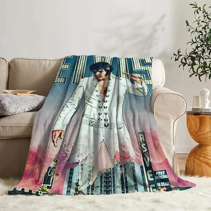 Fleece-Kuscheldecke Elvis-Tagesdecke auf dem Bett Dekorative Sofadecken für die Winter-Schlafzimmerdekoration Boho-Wohnkultur