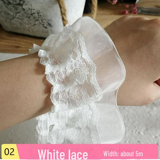 Schwarze Spitze Plissee Vorhang und Bekleidungszubehör