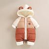 Warm Baby Coat Winter Hooded Mantle Rompers Thick Outfit Jumpsuit Overalls Snowsuit Children Boys Clothing Kids Clothes