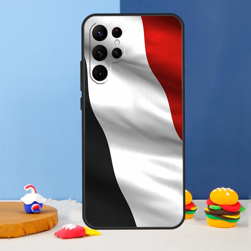 Yemen Flag Coat of Arms Phone Case For Samsung Galaxy S25 Ultra S9 S10 S20 S21 S22 Plus S23 FE S24 Ultra Cover Coque
