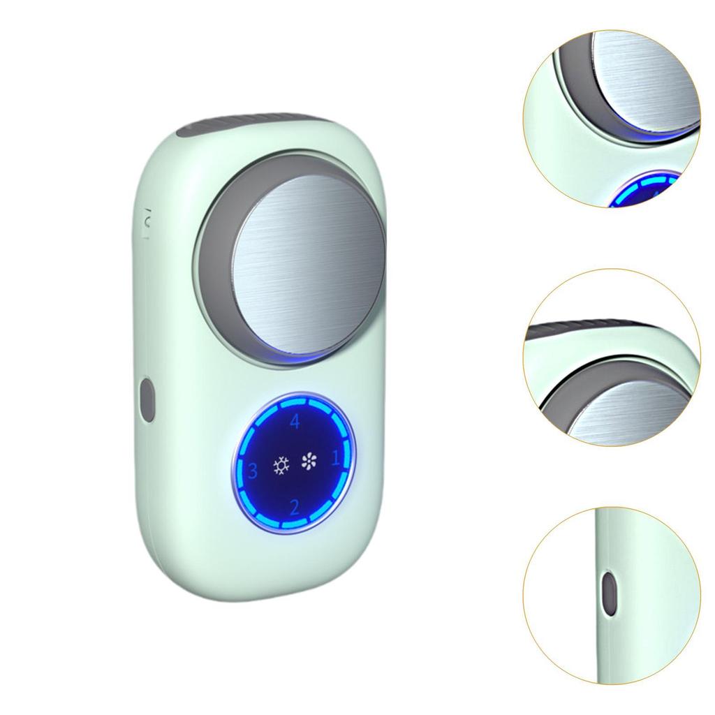Tragbarer Mini-Handventilator Geräuscharm Nacken-Hängeventilator Mehrzweck-Persönlicher Ventilator für Drinnen Draußen Reisen Zuhause Büro Camping