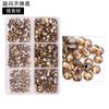6-Grid Nail Art Diamond Box Ss6-Ss20 Large-Capacity Flat-Bottomed Rhinestone Set Diy Nail Jewelry Sticker Drill 1560 Pcs