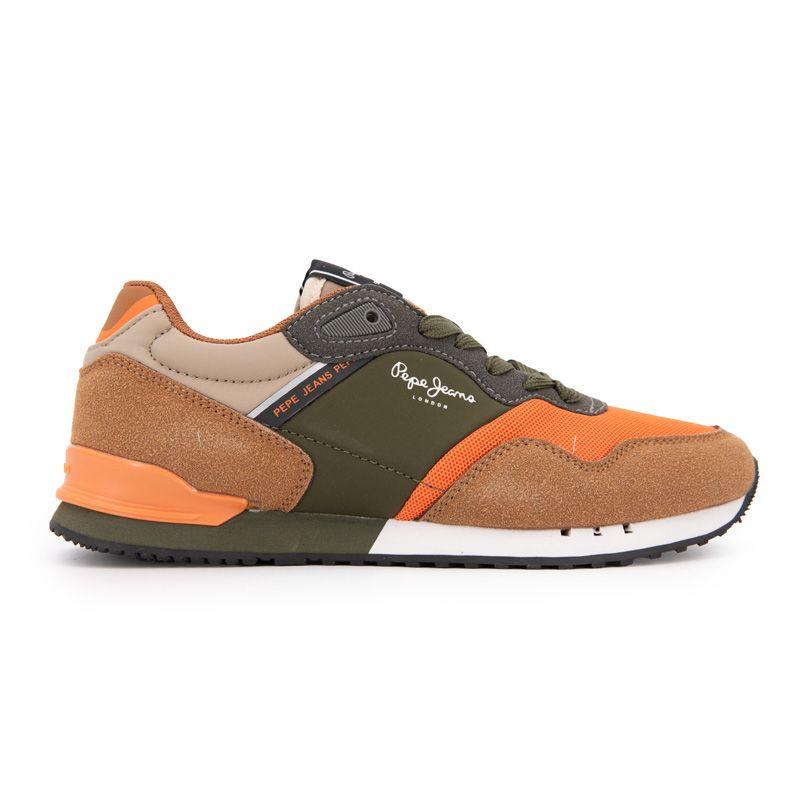 Low-top Sneakers London Park with Laces Colored Sole Child PEPE JEANS