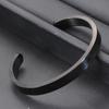 8MM Unisex C-Shaped Stainless Steel Bracelet - Titanium Options, Laser Engravable, Available In Three Colors