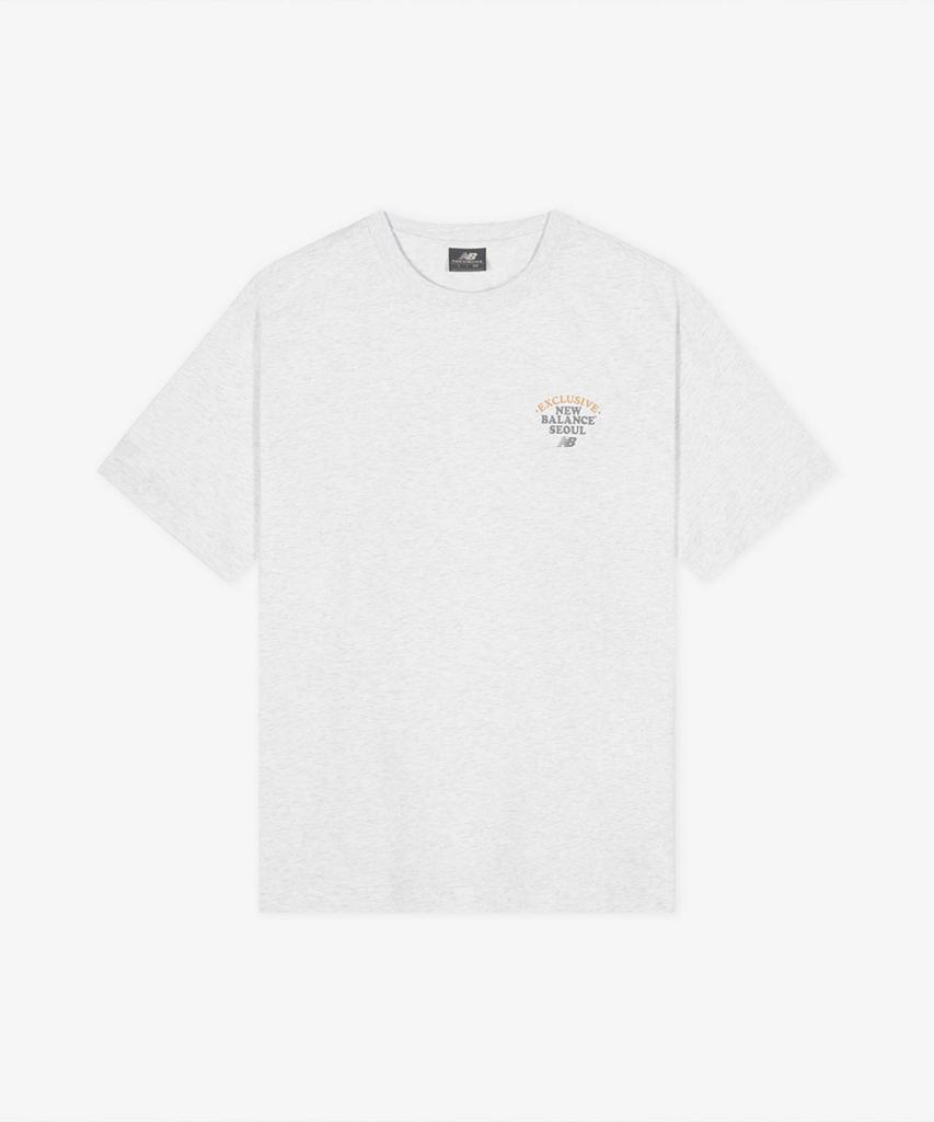 Nyuballanseu Nbneg3A073 / Uni Nb Seoul Landmark Short Sleeve T-Shirt (L/Gray)