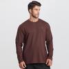 Dibinze Men's Plus Size Modal Cotton Long Sleeve T-Shirt