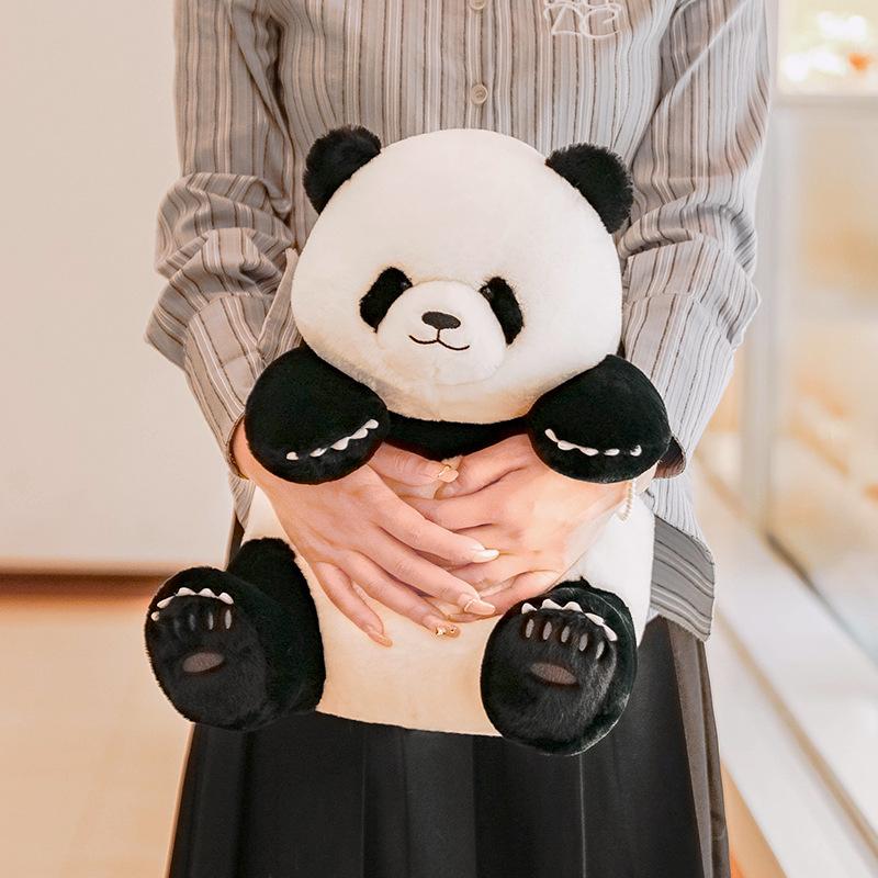 Lifelike Sichuan National for Giant Panda Huahua Plush Toy with PP Cotton Filling Huggable Stuffed Animal Doll