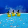 50Pcs Resins Duck Minaiture Statue With Witch Hat Halloween Gift For Moss Terrariums Display Garden Landscape Ornaments