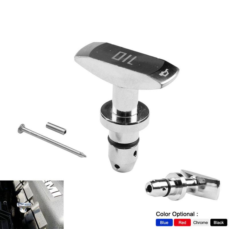 X AUTOHAUX Car Oil Dipstick Pull Handle Aluminum Alloy 5mm for Ford Mustang GT V8 GT500 1999-2011 Black