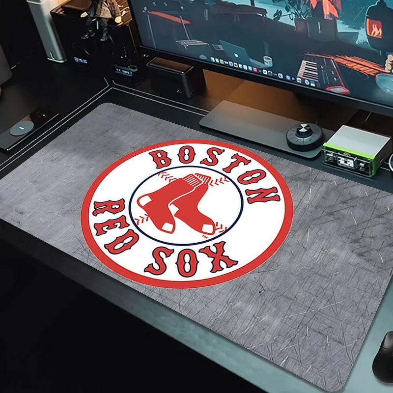 Boston Red Sox Print  Cushion Non-slip Laptop Tablet Big Mousepad XXL Mat Mini PC Playmat With Lock edge
