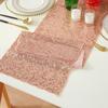 12 "x 108" Glitter Pailletten Tisch Läufer Tuch Hochzeit Läufer Rose Gold Silber Sparkly