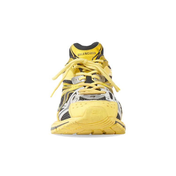 Balenciaga X Pander Low top Sports Casual Shoes Men's Yellow, Black & Gray Multicolor 653871W2RA37012