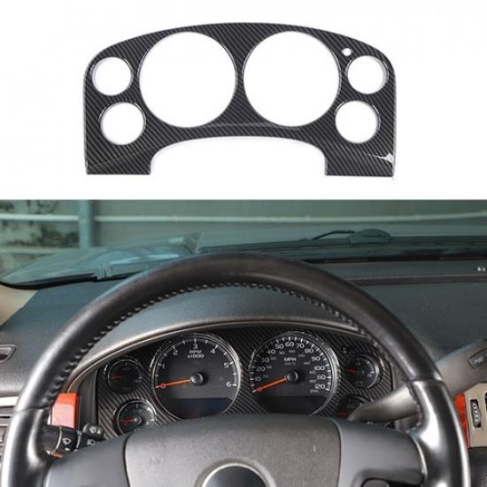 Carbon Fiber trument Dash Speed Track Cover Trim For Chevy Suburban/Tahoe 07+