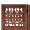 VidaXL Cloison de séparation 3 panneaux Marron 120x165cm Bois manguier