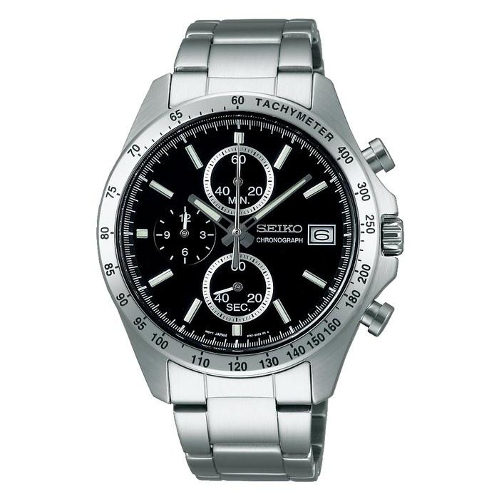[Seiko Watch] SELECTION SBTR005 Men s Quartz Chronograph Watch, Black Dial
