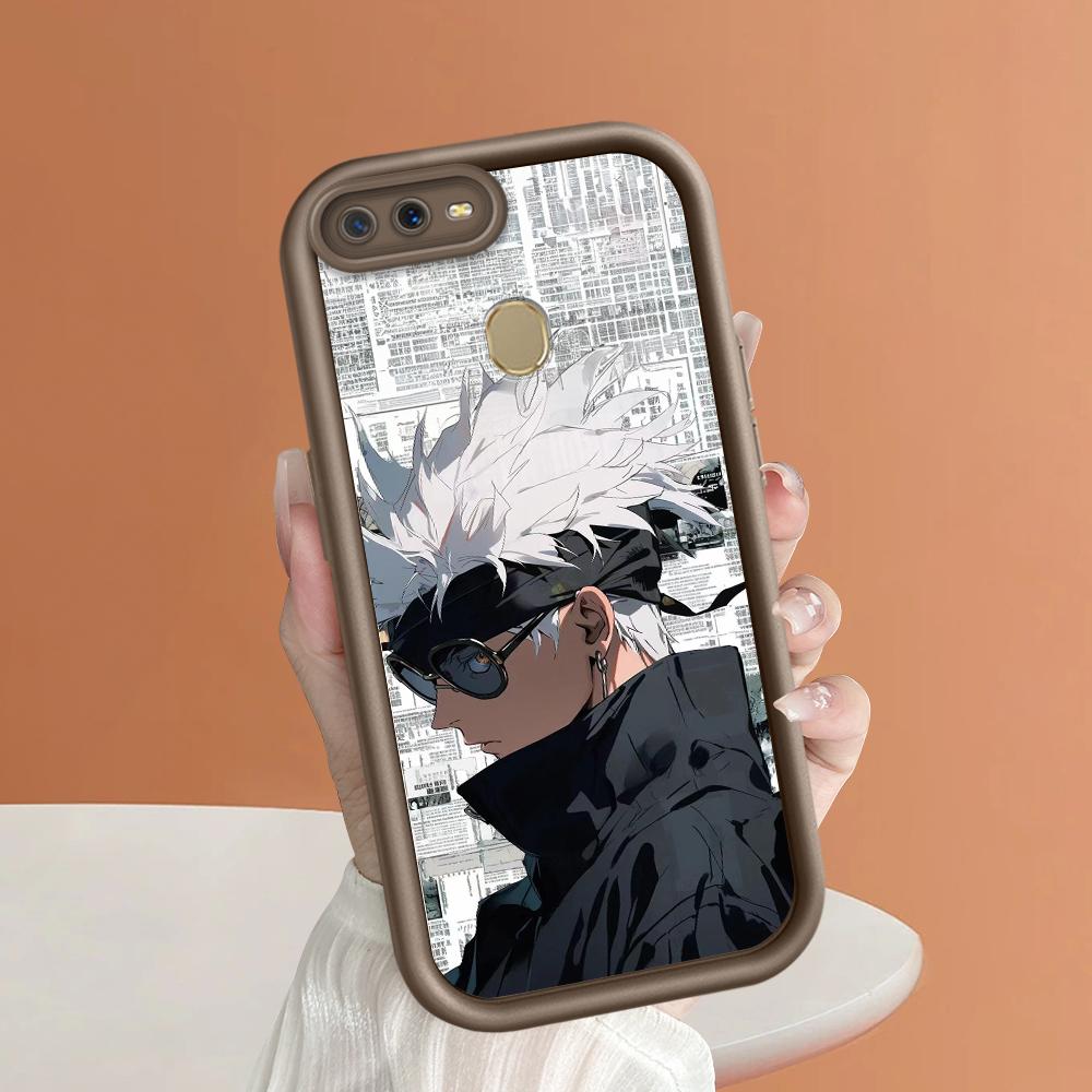 Soft Silicone Square Ladders Cartoon Pattern Full Cover Camera Protection Shockproof Case for OPPO Reno Realme OnePlus