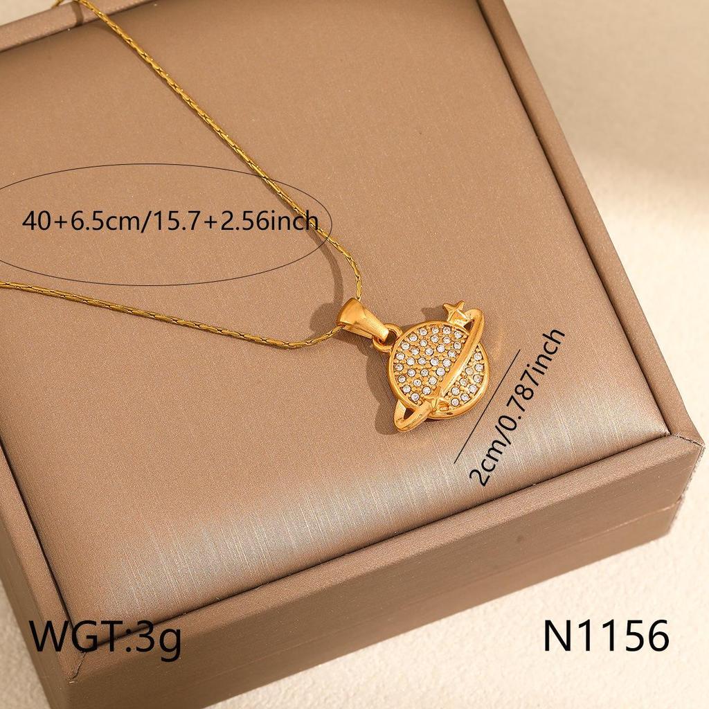 Women's Saturn Necklace Pendant: Elegant European & American Style