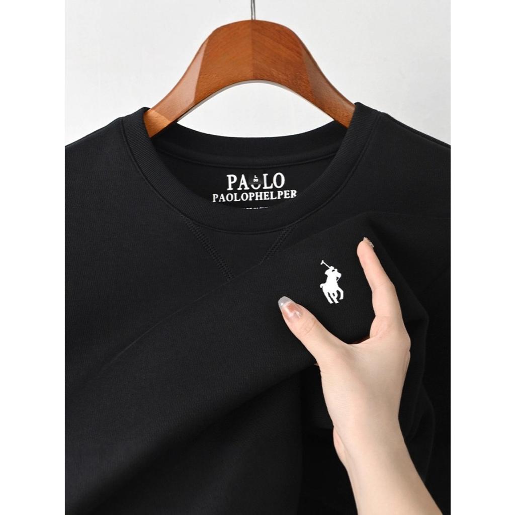 STORN Zimowe Męskie Ciepłe Bluzki Męskie Zimowe Termiczne z Długim Rękawem z Okrągłym Dekoltem Modna Koszulka