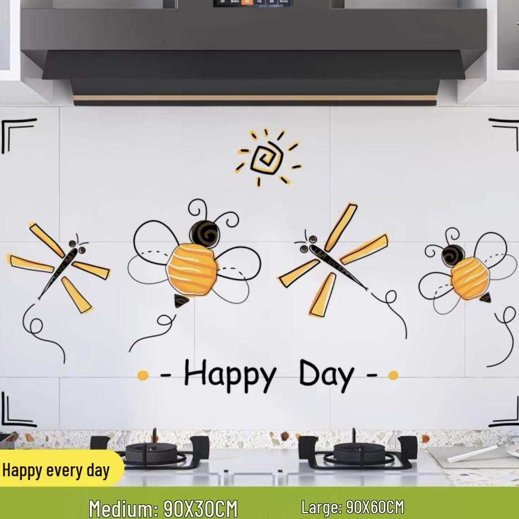 Ulepszone Odporne na Olej, Wodoodporne, Odporne na Ciepło, Ognioodporne Naklejki Kuchenne na Kuchenkę i Okap.