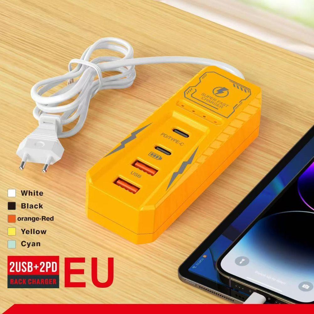 4 Ports USB Charger Socket Multi Ports Wall Charger New Phone Power Strip