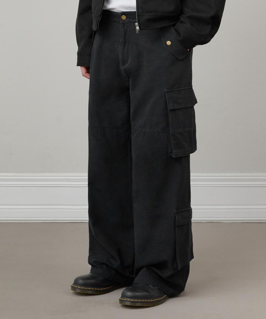 GLW Double Pocket Cargo Pants Black