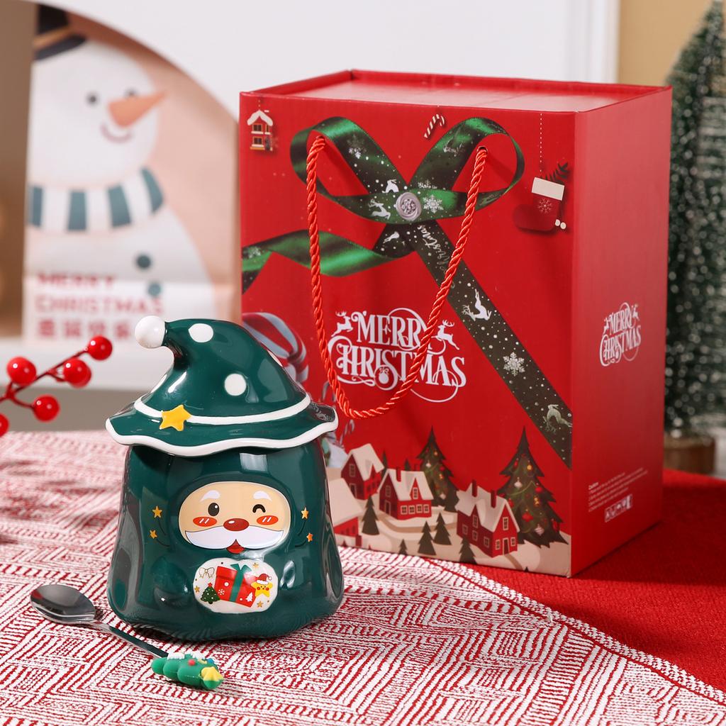 Creative Christmas Gift Gift Ceramic Cup Santa Mug Souvenir Gift Water Cup Couple Cup