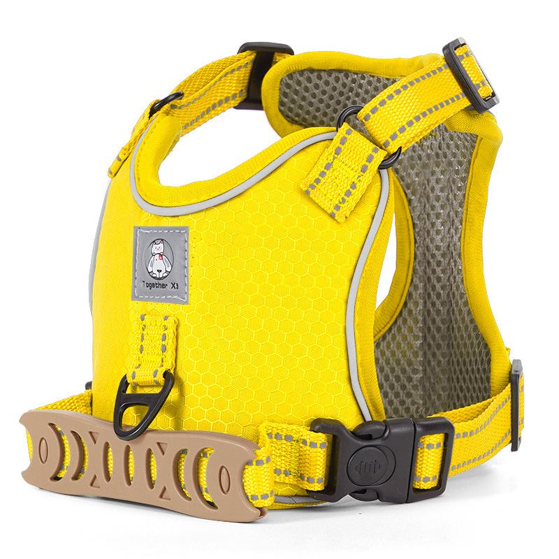 Custom Logo Breathable Pet Harness (Yellow,Xs) жёлтый