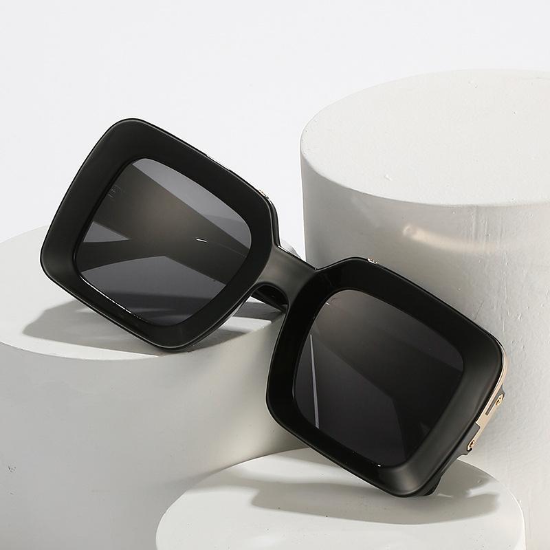 Ochelari de Soare Pătrați, Ochelari Metalici Pătrați Mari Personalizați, Ochelari de Soare Pentru Femei