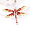 Fashion Crystal Vintage Dragonfly Brooch Large Insect Brooches for Women Pins Wedding Jewelry Accessories