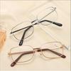 3Pcs Metal Frame Square Reading Glasses Anti-Fatigue Fashion High Definition Presbyopia Diopter +1.0 +1.5 +2.0 +3.5 +4.0