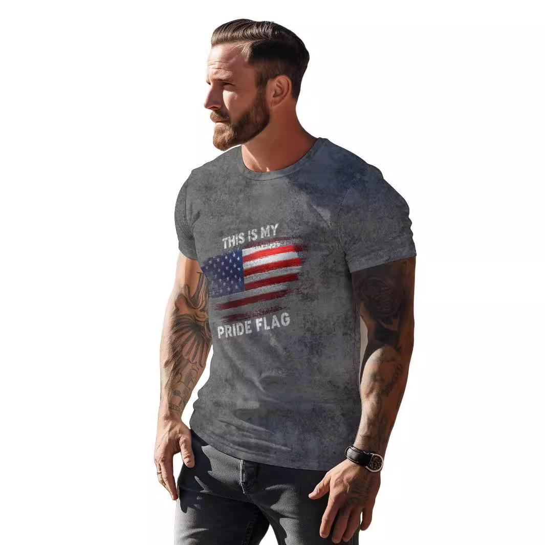 

Уличная футболка с 3D принтом, летняя мужская одежда с мультяшным узором, топы с круглым вырезом, повседневные футболки с короткими рукавами 3XL