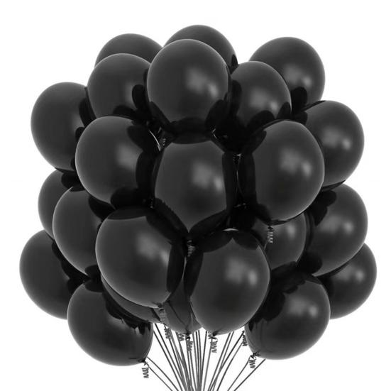 

20PCS Balloons High Toughness Latex Explosion Proof Leak Proof Balloons for Birthday Wedding Festival Party чёрный