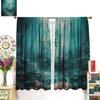 Mystical Ocean Shipwreck Blackout Curtains for Living Room Bedroom, Vintage Horror Pirate Ship Window Curtains Rod Pocket Thermal Insulated Window