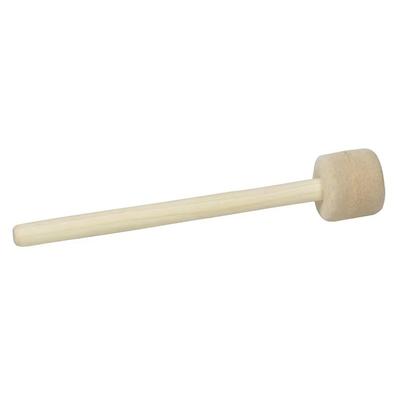 1pc Wool Felt Head Drum Sticks Wood Handle Band Performances Drum Wooden Mallet Marching Drum Non-Slip Wooden Drum Hammer