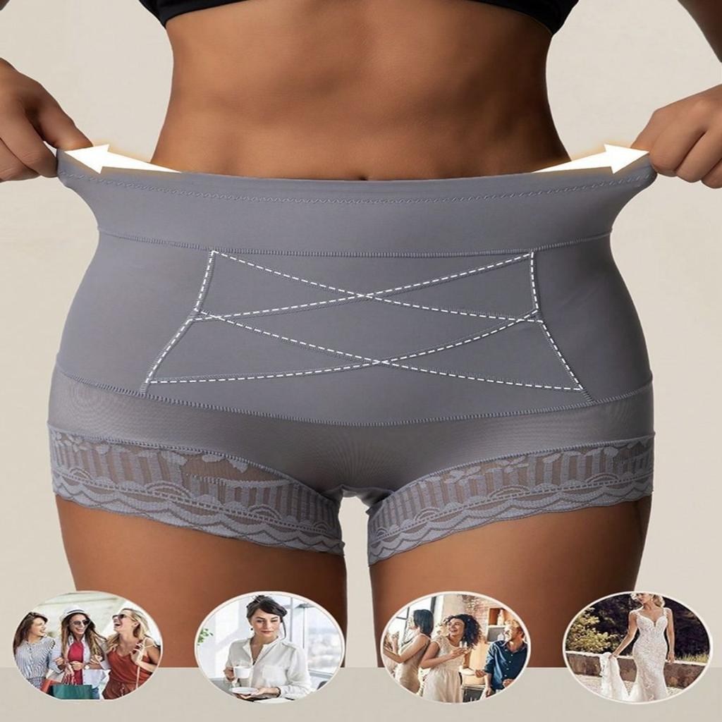 High-Waisted Abdominal Shaping Panties for Women - Postpartum Girdle with Buttocks Lifting & Tummy Control, Strong Body Shaping, Breathable Mesh Back